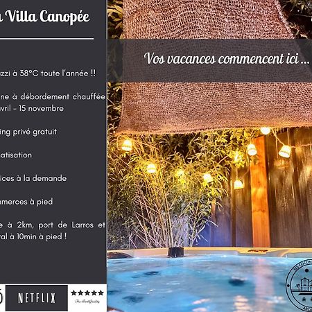 La Villa Canopee - Piscine Chauffee-Fibre-Clim-Jacuzzi グジャン・メストラ エクステリア 写真