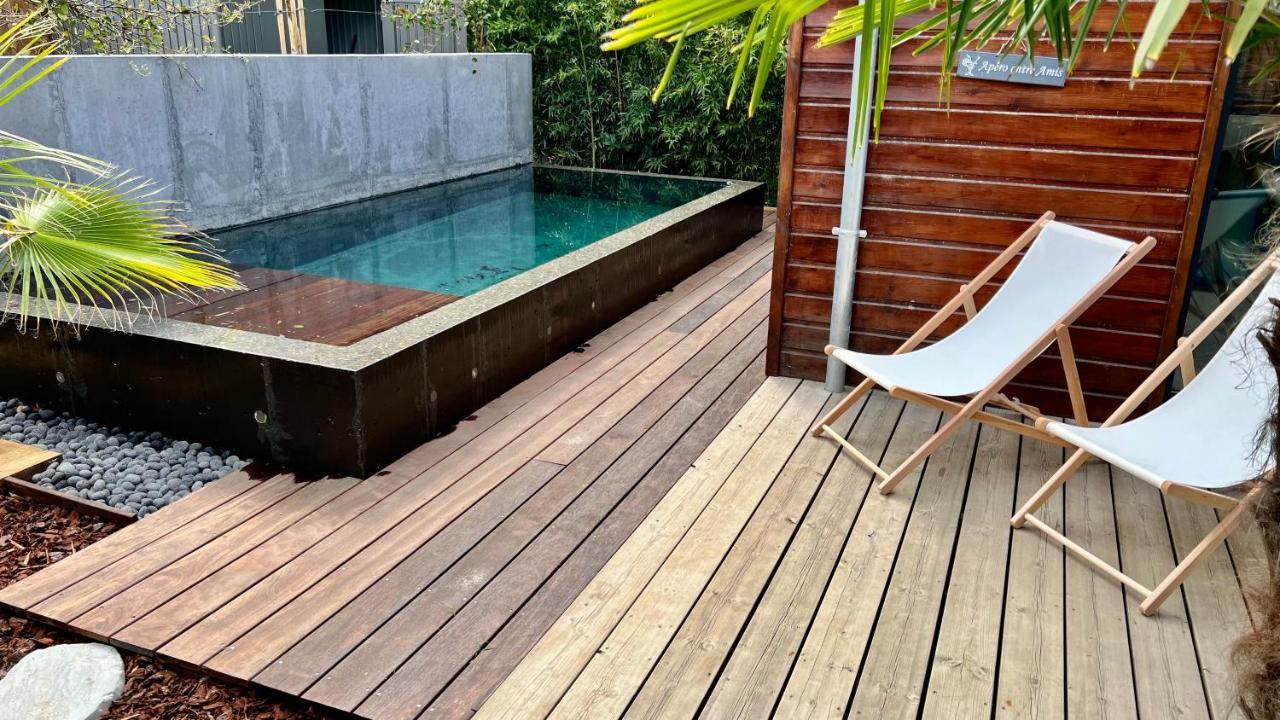 La Villa Canopee - Piscine Chauffee-Fibre-Clim-Jacuzzi グジャン・メストラ エクステリア 写真