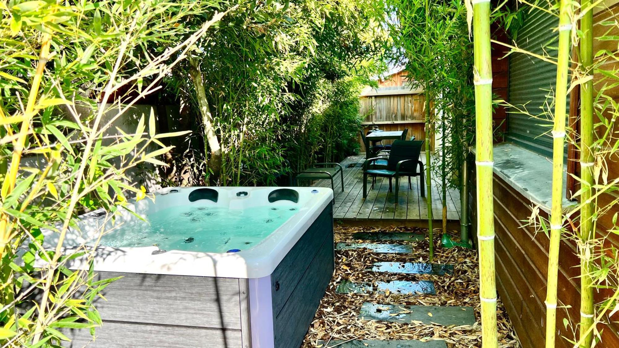 La Villa Canopee - Piscine Chauffee-Fibre-Clim-Jacuzzi グジャン・メストラ エクステリア 写真