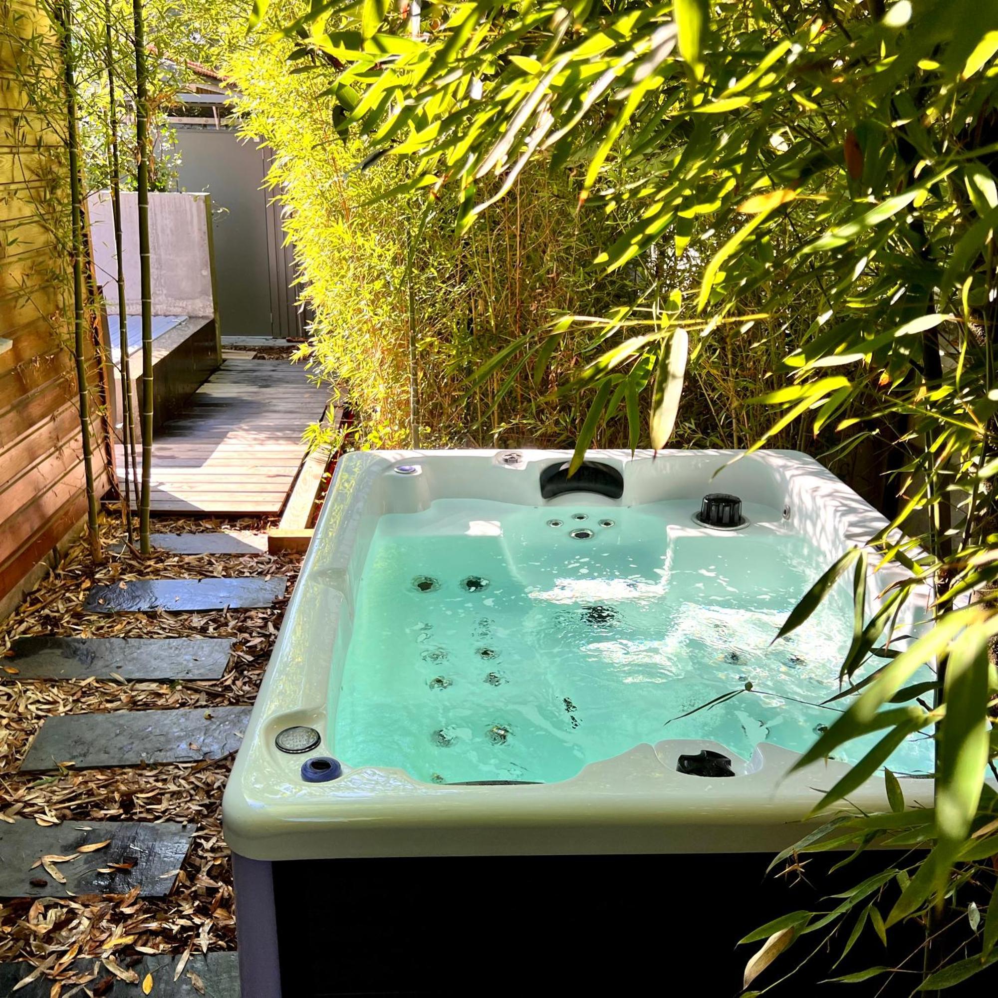 La Villa Canopee - Piscine Chauffee-Fibre-Clim-Jacuzzi グジャン・メストラ エクステリア 写真
