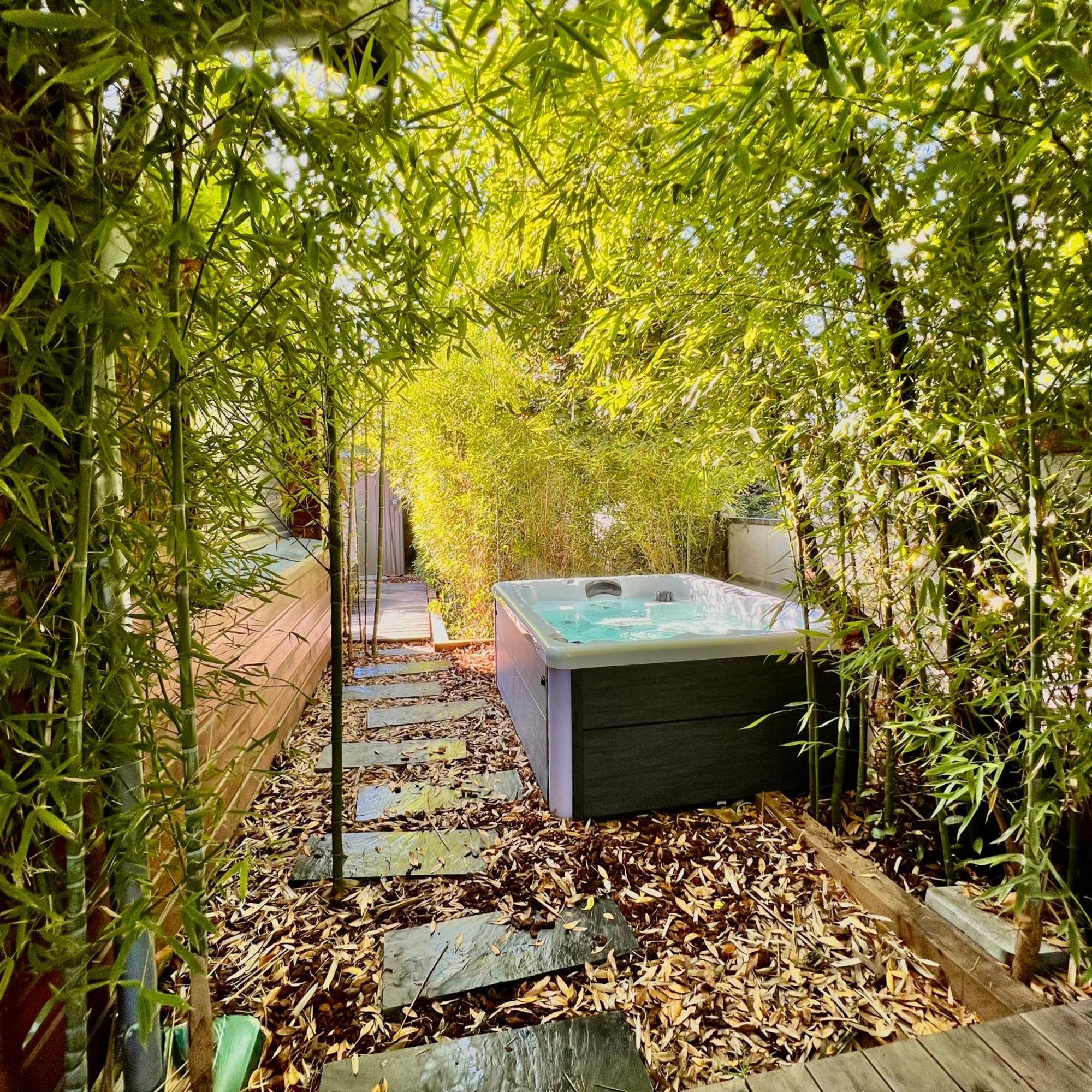 La Villa Canopee - Piscine Chauffee-Fibre-Clim-Jacuzzi グジャン・メストラ エクステリア 写真